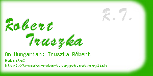 robert truszka business card